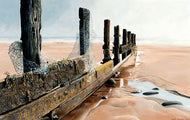 Pembrokeshire landscape art print. Amroth By artist David Miller
