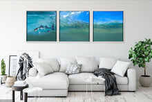 Load image into Gallery viewer, Bass in the Surf Zone (Triptych) Original Oil